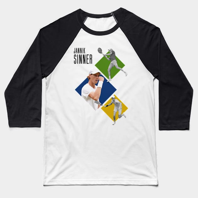 Three New Man Baseball T-Shirt by petermark